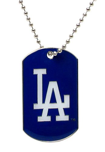 Los Angeles Dodgers - MLB Enameled Logo Dog Tag Necklace