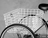 Torker Tri Star Metal Wire Basket Rear 23" x 18" x 11" White 121366