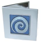 Blue Spiral Double Mirror Compact