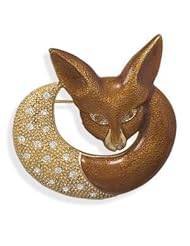 14 Karat Gold Plated Fox Fashion Pin