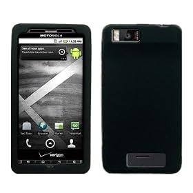 Black Silicone Case / Skin / Cover for Motorola Droid X / MB810