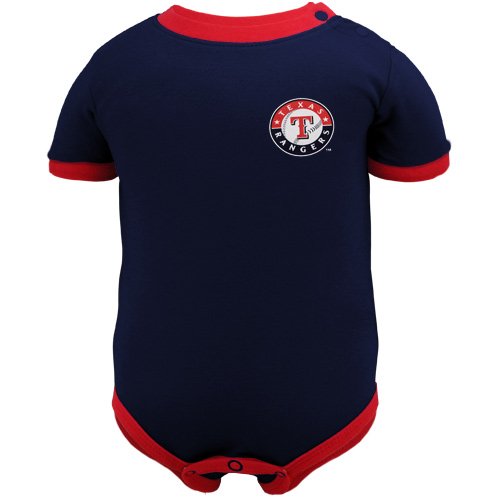 MLB Infant/Toddler Boys' Texas Rangers Josh Hamilton Onesie (Navy , 6/9)