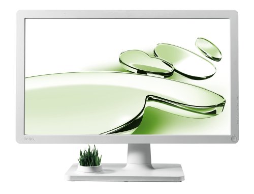 BenQ V2400 Eco 61 cm (24 Zoll) Widescreen 16:9 LED Monitor HDMi/ HDCP/ Analog (Kontrastverhältnis 5.000.000:1, Reaktionszeit 5ms) weiß Monitor
