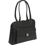 Franklin Covey Full-Grain Leather Zip Top Laptop Tote