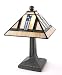 Mission Arts and Crafts Tiffany Style Stained Glass Mini Accent Lamp