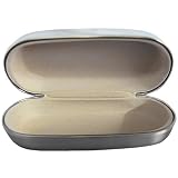 POLISHED SILVER TONE HARD PROTECTIVE GLASSES CASE by