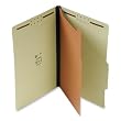 S J Paper S61951 S J Paper 1-1/2" Expansion Classification Folder, Legal, 4-Section, Green, 20/Bx