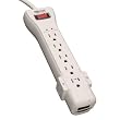 Tripp Lite SUPER7TEL15 Surge Protector Strip 120V 7 Outlet RJ11 15ft Cord 2520 Joules