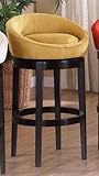 30" Yellow Swivel Barstool by Armen Living - Colors (LCIGBAMFYE30)