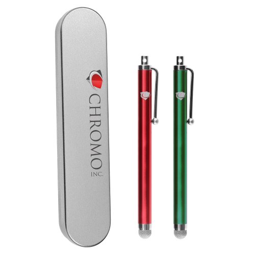 Chromo Inc.® Mesh Stylus Mother's Day Gift Set 2 Mesh Stylus in Chrome Gift Box - Extreme-Durable Pro Series - 1 Red & 1 Green Mesh Stylus Chromo Inc.® Mesh Stylus Mother's Day Gift Set 2 Mesh Stylus in Chrome Gift Box - Extreme-Durable Pro Series - 1 Red & 1 Green Mesh Stylus