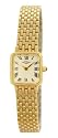 Rotary Ladies Square Champagne Dial Gold Plated Bracelet Watch