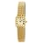 Rotary Ladies Square Champagne Dial Gold Plated Bracelet Watch
