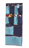 H & L Russel Over The Door Organiser, 11 Pocket, Dark Blue/ Turquoise,  112 x 48.2 cm