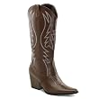 3 Inch Heel Women's Cowboy Boots Cowgirl Boots Western Costume Black Brown