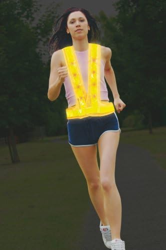 Maxsa Reflective Safety Vest With 16 Led Lights-Yellow Mesh Large Size
