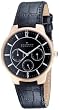 Skagen Denmark Mens #331XLRLB Black Leather Band Watch