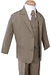 Gino Formal Suit Set Khaki for Boys Baby and Toddler
