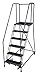 Cotterman 1506R2630A2E20B4W4C1P6 - Rolling Ladder 90 in.H x 30 in.W 59 deg.