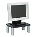 Office Products : 3M Adjustable Height Monitor Stand MS80B, 12.0 inches x 15.0 inches x .875 inches, Black