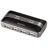 Hama USB 2.0 Hub 1:7 schwarz/anthrazit mit Netzteilvon "Hama"