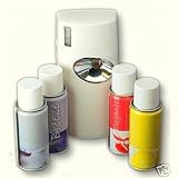 Review   / AIR FRESHENER DISPENSER MICRO 3000 WITH 4 CANS OF MIXED FRAGRANCE SCENT
