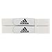 adidas Soccer Shin Guard Strap, White, One Size