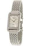 Geneve Italy 14k Solid White Gold & Diamond Rectangle Watch