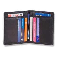 Ausweismappe schwarz echt Leder Ausweish�lle Ausweisetui - Ideal f�rs Auto