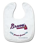 MLB Atlanta Braves White Snap Bib with Team Logo