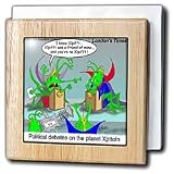 Review 3dRose LLC  / Alien Political Debates - 6 Inch Tile Napkin Holder