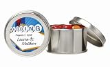 41lKIjwJT6L. SL160  Baby Keepsake: Las Vegas Wedding Sign Personalized Jelly Bean Tin   Assembled