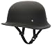 German Style DOT Flat Black Matte Motorcycle Half Helmet