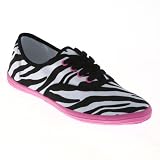 Office Androquai Lace Up Zebra Print Can - 7 Uk