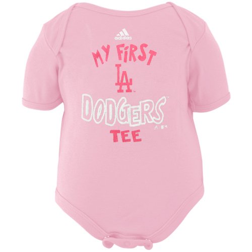 adidas L.A. Dodgers Infant Girls Pink The Other First Creeper (6-9 Months)