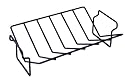 R & M International V-Shaped Non-Stick Roasting Rack
