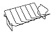 R & M International V-Shaped Non-Stick Roasting Rack
