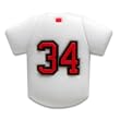 CAPerz - Baseball Jersey No. 34 - White/Red/Black