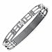 Titanium ID Link Bracelet Satin High Polish 8.5