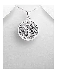 Tree Pendant Necklace In 92.5 Sterling Silver