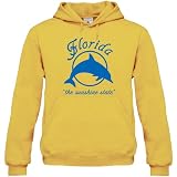 Florida Unisex Hooded Sweatshirt, Used Gold, 2XL