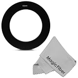 58MM Adapter Ring for Cokin P Series Filter Holder (for Camera Lens with 58MM Filter Thread) + Premium MagicFiber Microfiber Cleaning Cloth