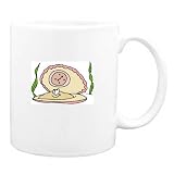 Mug with life, sea, clam, clock, oyster by SHOPZEUS