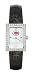 Cincinnati Reds Ladies Allure Watch Black Leather Strap
