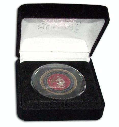 US Marine Corps Collectible JFK Half Dollar w COA