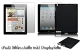Silikonh�lle f�r das iPad2 inkl Displayschutzfolie S-Line Black