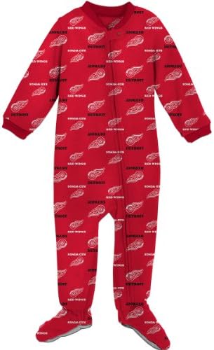 Reebok Detroit Red Wings Newborn Printed Coverall 6-9 Months