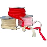 Velvet Ribbon 10M Rolls - 1/4, 3/8' Widths