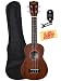 Kala KA-S Mahogany Soprano Ukulele Bundle with Gig Bag, Tuner, and Polishing Cloth