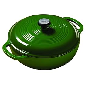 Lodge Color Enamel 3-Quart Dutch Oven, Emerald by Lodge