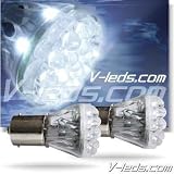 2 HID WHITE 24 LED PARKING LIGHT BULBS 1156 2056 1141